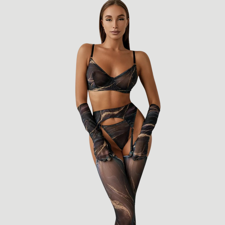Celeste Mesh Lingerie Set