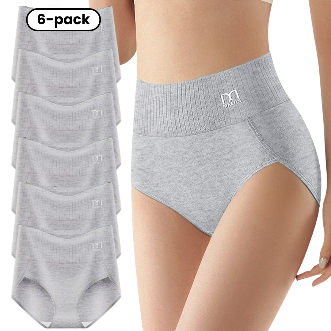 Shapwear™ - 6-pack Breathable & Comfortable High Waist Panties with Tummy Support