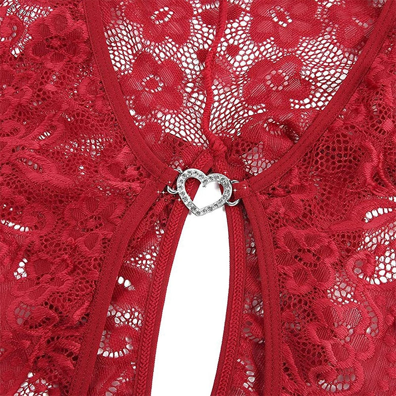 Luna – Deep V Lace Bodysuit