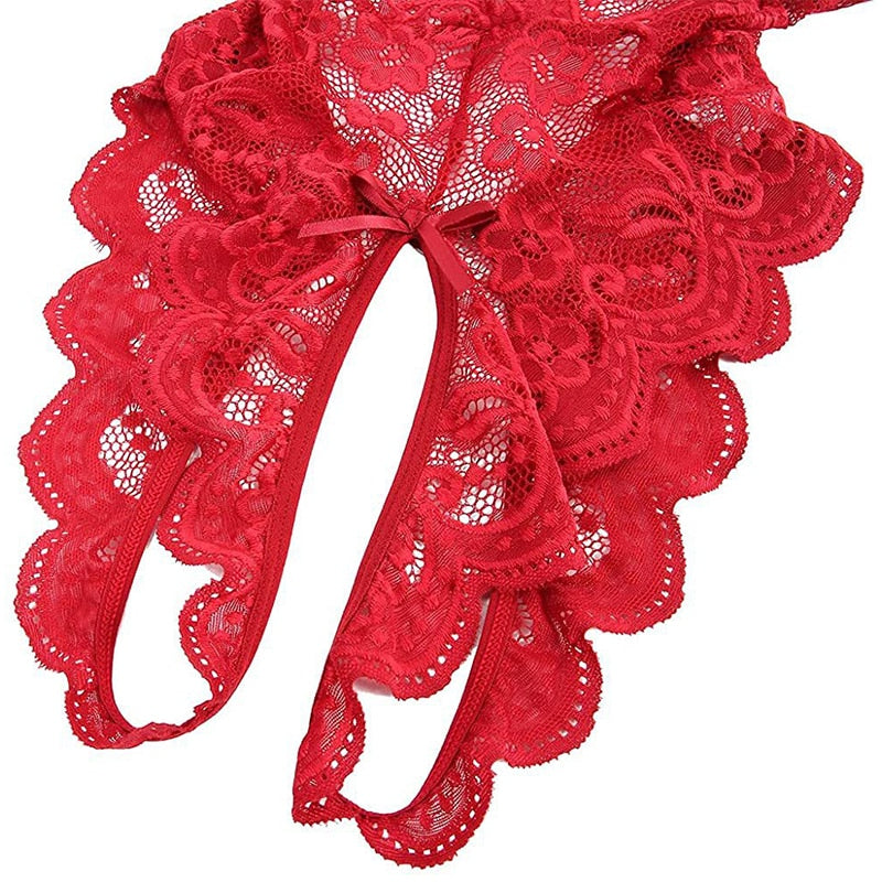 Luna – Deep V Lace Bodysuit