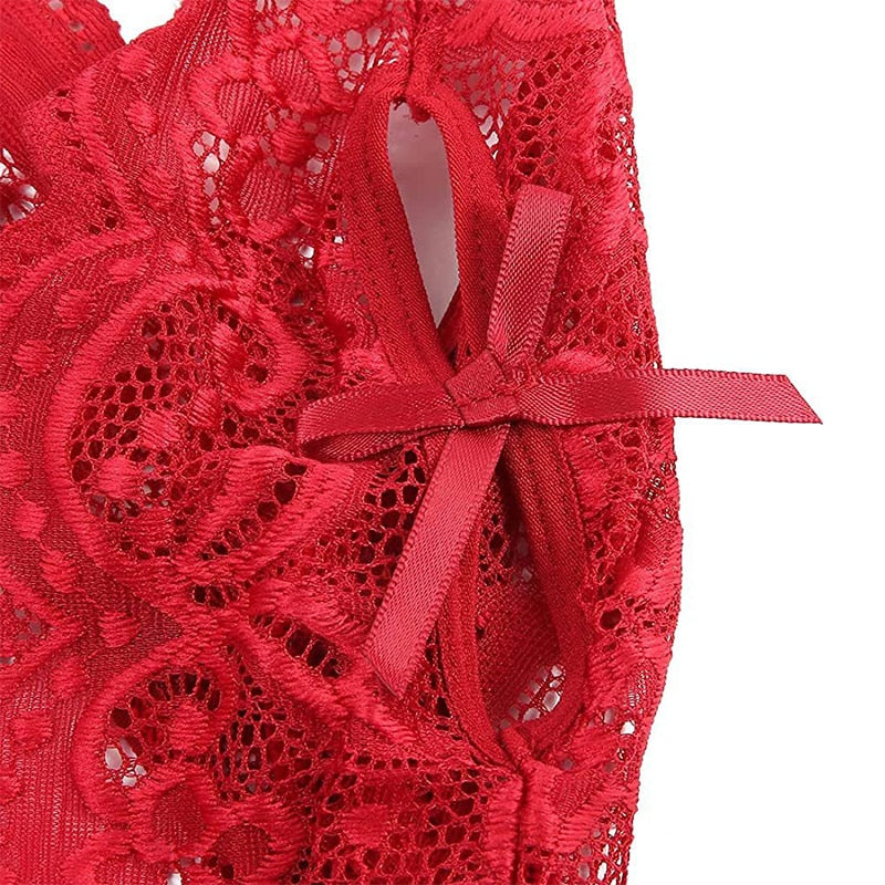 Luna – Deep V Lace Bodysuit