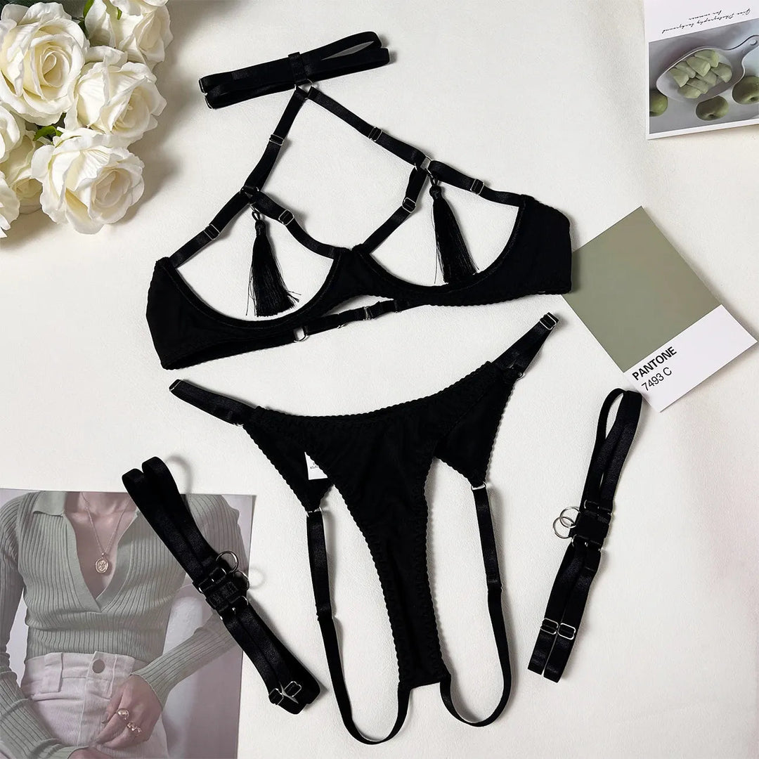 Desiree – Seductive Strappy Lingerie Set