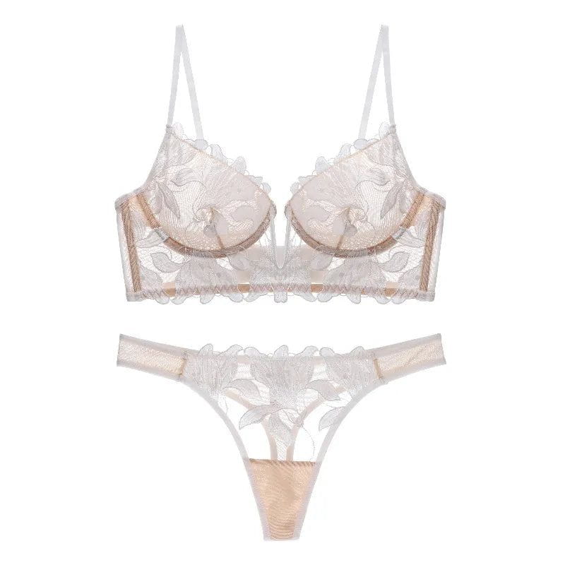 MaFleur Embroidered Lace Lingerie Set
